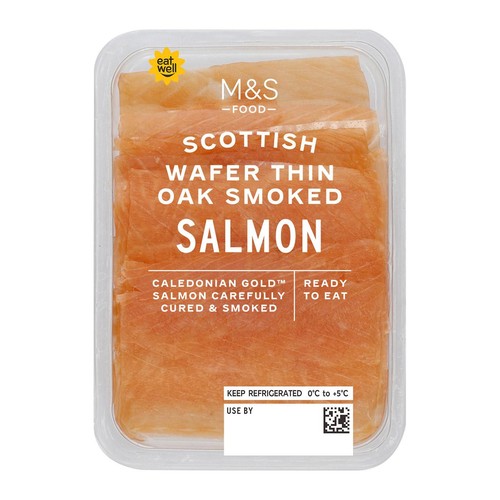 M&S Caledonian Gold Wafer Thin Oak Smoked Salmon