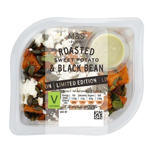 M&S Roasted Sweet Potato & Black Bean Salad