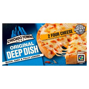Chicago Town 2 Deep Dish Four Cheese Pizzas 310g