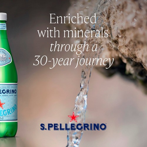 San Pellegrino Sparkling Natural Mineral Water Glass