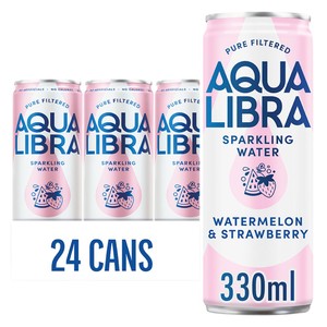 Aqua Libra Strawberry & Watermelon Sparkling Water