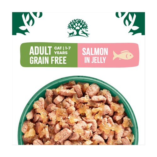 James Wellbeloved Grain Free Adult Wet Cat Food Salmon in Jelly Pouches