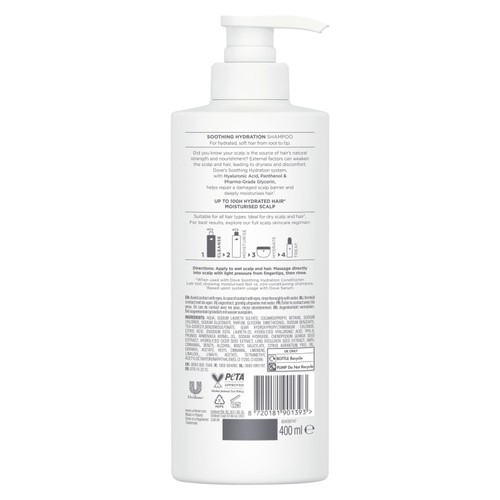 Dove Soothing Hydration Shampoo for Smooth, Soft and Moisturised Hair