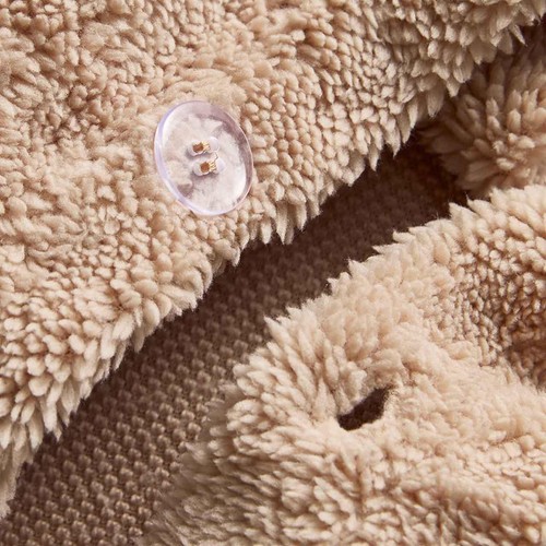 M&S Teddy Fleece Bedding Set King Size, Biscuit