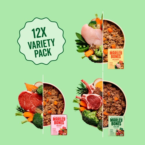 Marleybones Wet Dog Food Variety (Chicken, Beef, Lamb)