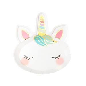 Talking Tables Unicorn Shaped Paper Plates