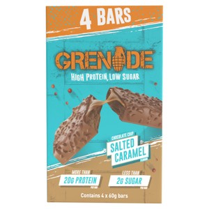 Grenade Protein Bars Chocolate Chip Salted Caramel 4 x 60g