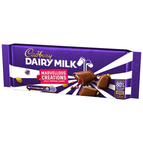 Cadbury Marvellous Creations Jelly Popping Candy Chocolate Bar