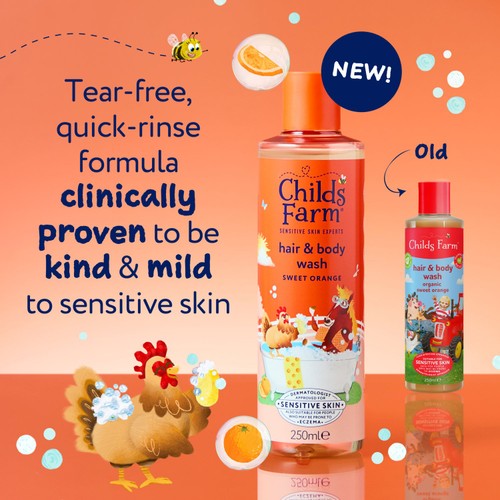 Childs Farm Hair & Body Wash, Sweet Orange