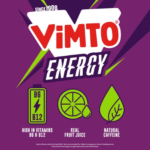 Vimto Original Energy 500ml 4pk