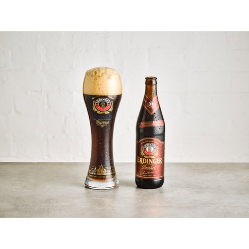 Erdinger Dunkel Wheat Beer Bottle