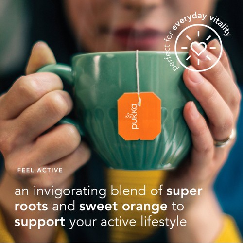 Pukka Turmeric, Ginger & Orange Tea x20 Home-Compostable Herbal Tea Bags