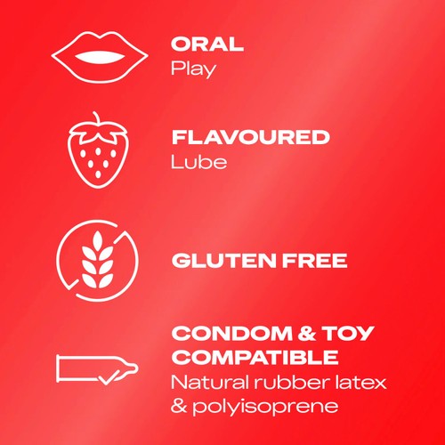 Durex Strawberry Lube Water Based Flavoured Edible