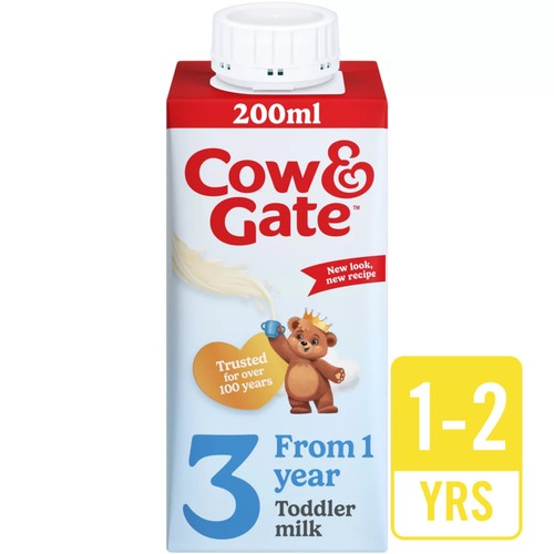 Cow & Gate 3 Toddler Milk Formula Liquid Ready to Feed 1-3 Years