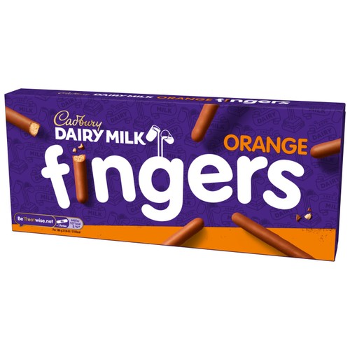 Cadbury Dairy Milk Fingers Milk Chocolate Orange Biscuits