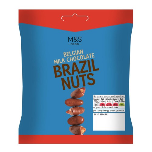 M&S Belgian Milk Chocolate Brazil Nuts