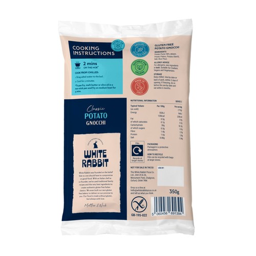 White Rabbit Gluten Free Gnocchi