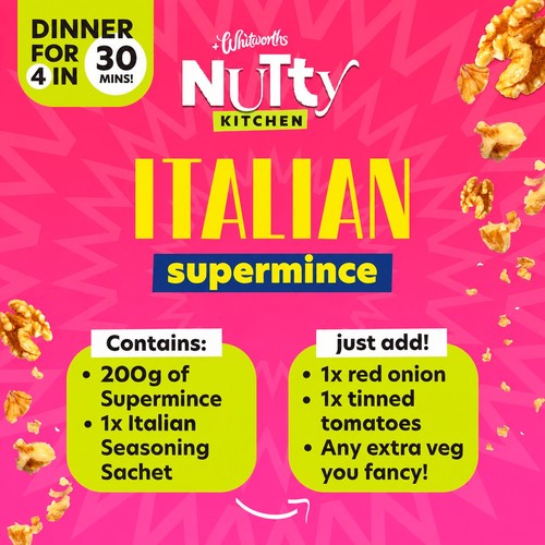Whitworths Nutty Kitchen Plant Based Italian Mince