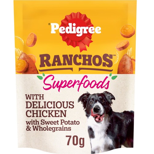 Pedigree Ranchos Superfoods Chicken Dog Treat Sweet Potato Wholegrain