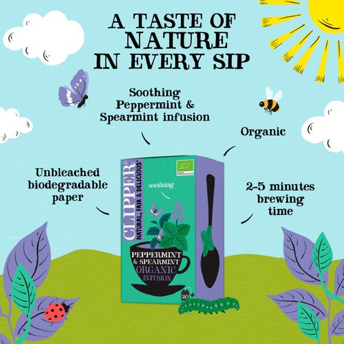 Clipper Peppermint & Spearmint Organic Tea Bags