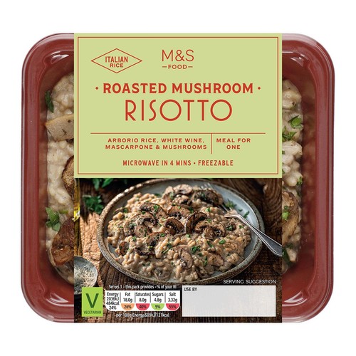 M&S Roasted Mushroom Risotto Serves 1