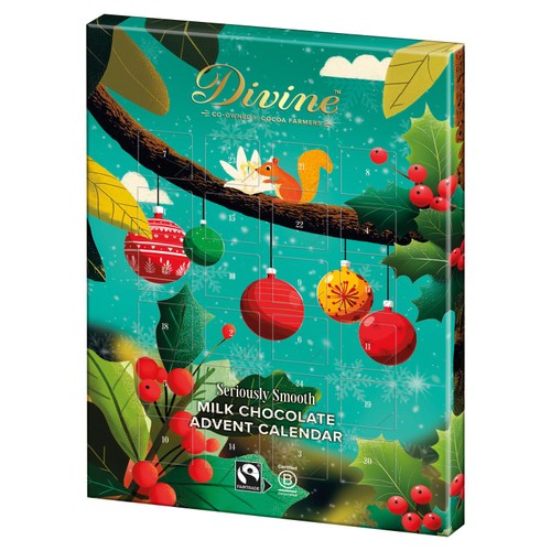 Divine Chocolate Milk Chocolate Advent Calendar