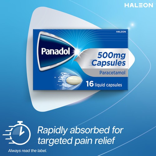 Panadol Paracetamol 500mg Liquid Capsules