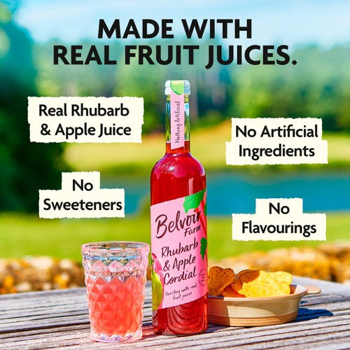 Belvoir Farm Rhubarb and Apple Cordial