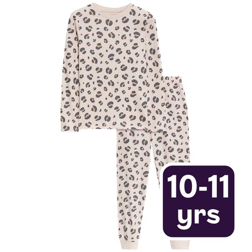 M&S Leopard PJ, 10-11 Years, Neutral