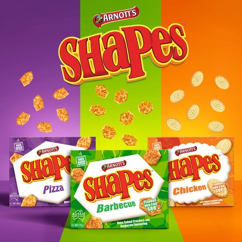 Arnott's Shapes Barbecue Snack Crackers