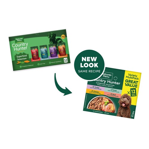 Natures Menu Country Hunter Superfood Selection Wet Dog Food Pouches
