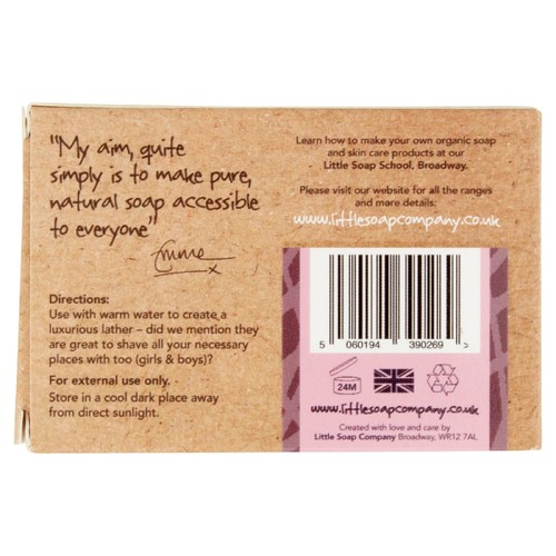 Little Soap Company Organic Bar Soap Rose Geranium