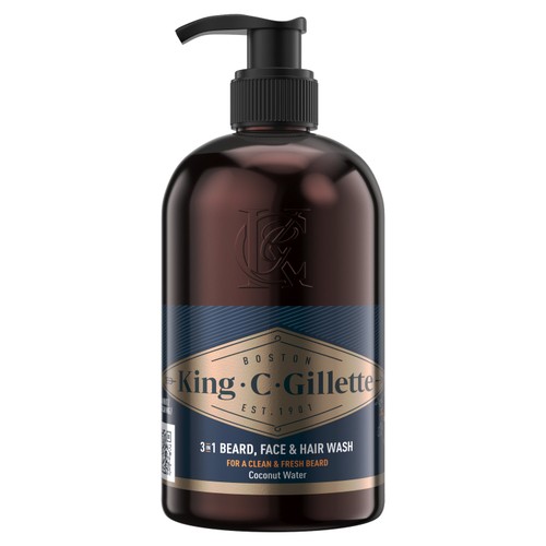 King C Gillette Beard & Face Wash 