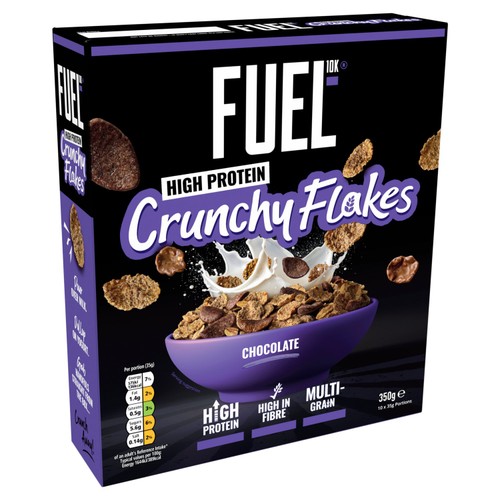 FUEL10K Chocolate Multigrain Flakes High Protein Breakfast Cereal