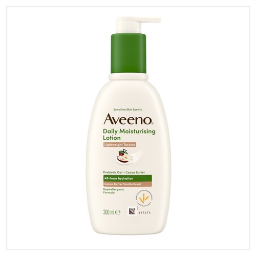 Aveeno Daily Moisturising Lotion with Cocoa Butter and Vanilla Scent