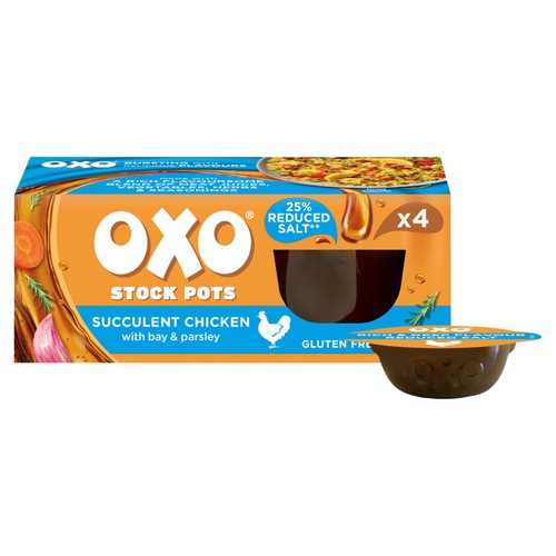 Oxo 4 Reduced Salt Chicken Stock Pots