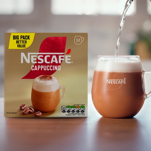 Nescafe Cappuccino Instant Coffee 12 Sachets