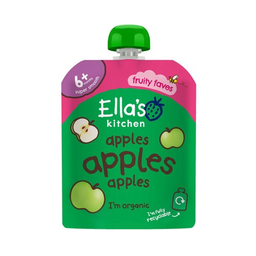 Ella's Kitchen Apples Apples Apples First Tastes Baby Food Pouch 6+ Months