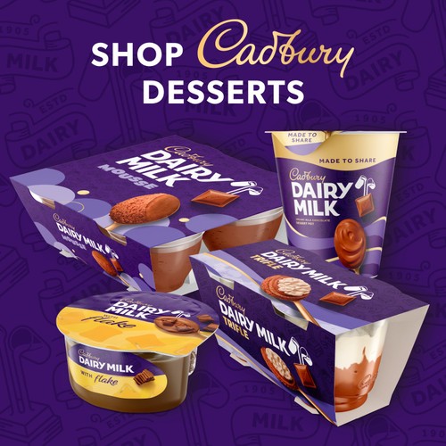 Cadbury Dairy Milk & Buttons Chocolate Desserts