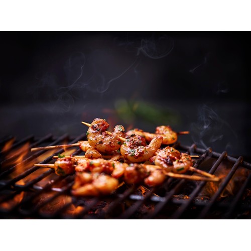 M&S Grill 4 King Prawn Skewers with Nduja Marinade