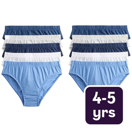 M&S Blue Nautical Briefs, 4-5 Years, Blue Mix