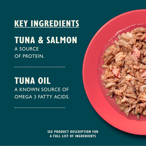 Lily's Kitchen Shredded Fillets Tuna & Salmon in Broth Wet Food for Cats