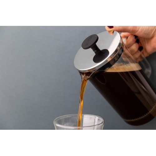 La Cafetiere Glass Cafetiere, 8-Cup, Clear/Black