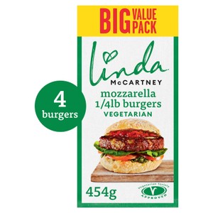 Linda McCartney's 2 Vegetarian 1/4 lb Burgers 227g