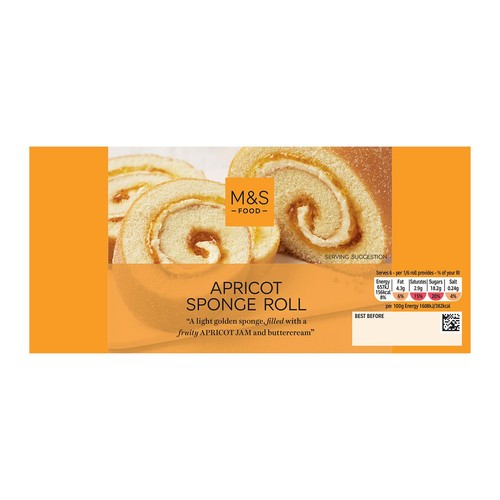 M&S Apricot Sponge Roll
