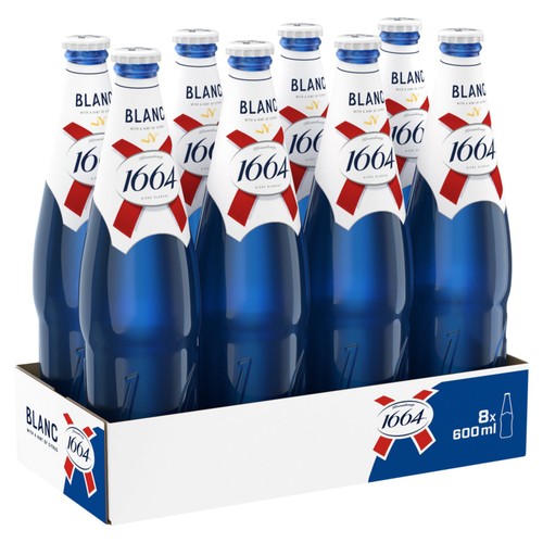 Kronenbourg 1664 Blanc Premium Lager Beer Bottle