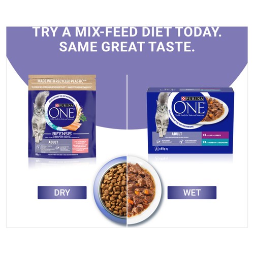 Purina One Mini Fillets Ocean Fish and Lamb Wet Cat Food