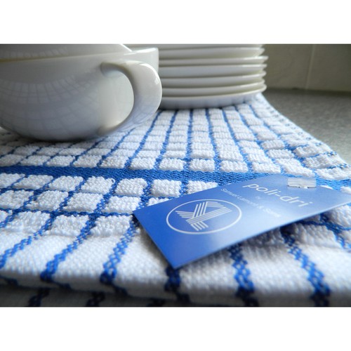 Poli-dri Cotton Tea Towel, Blue 70cm