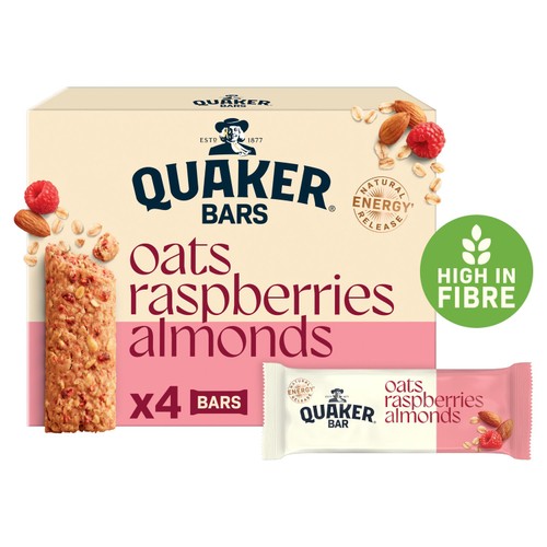 Quaker Cereal Bar Almond and Raspberry