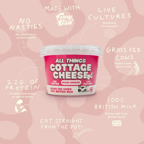 All Things Cottage Cheese Mixed Berries
